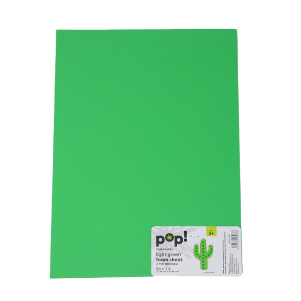 LIGHT GREEN FOAM SHEET 9X12 2MM