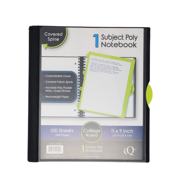 SP LIBRETA ESPIRAL IQ 1-DIV 100-PG GDE