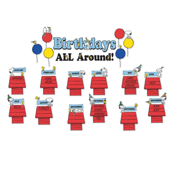 Peanuts® Birthday Mini Bulletin Board Set