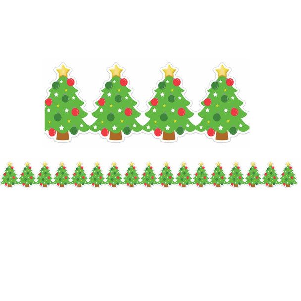 Christmas Tree Deco Trim Border