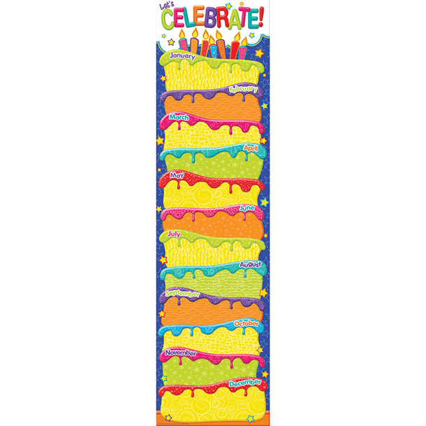 Color My World Birthday Verticcal Banner
