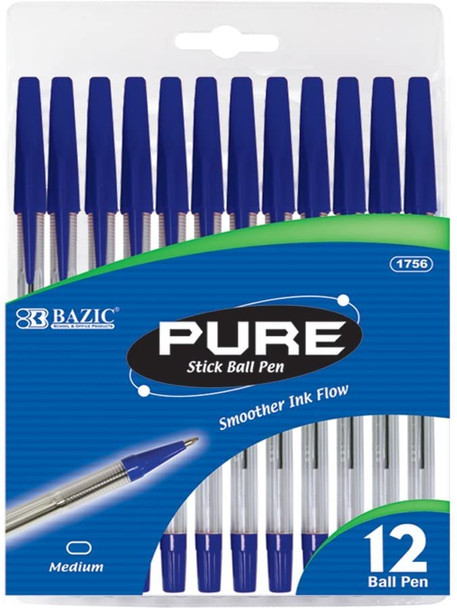 PURE BALLPOINT BLUE MEDIUM PQ.12