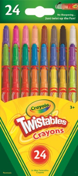 CRAYOLA MINI TWISTABLES CRAYONS PQ.24