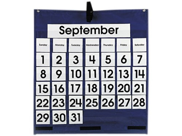 POCKET CHART MONTHLY CALENDAR