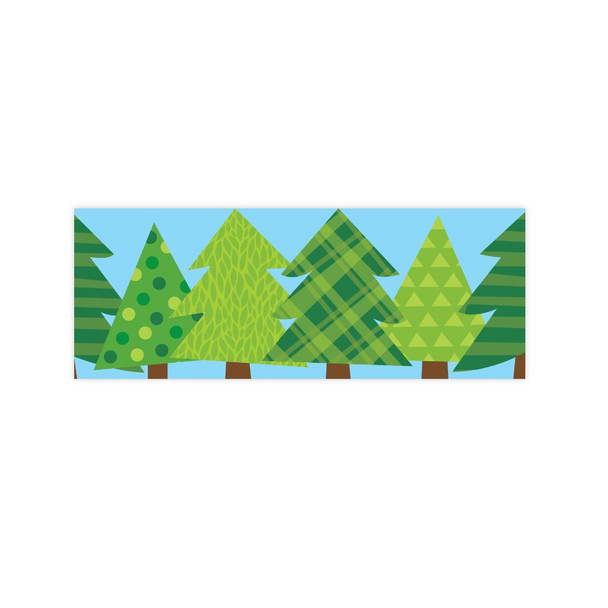 PATTERNED PINE TREES BORDERS