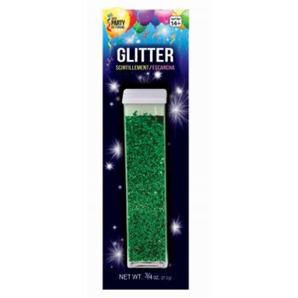 GLITTER FINE GREEN 3/4 OZ