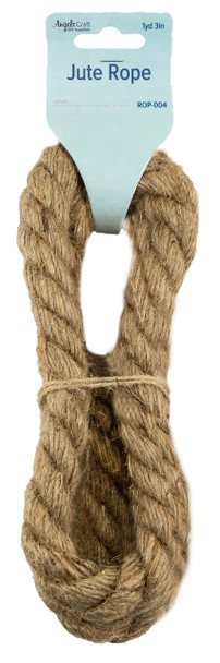 JUTE ROPE 5/8" NATURAL 1 YD 3"