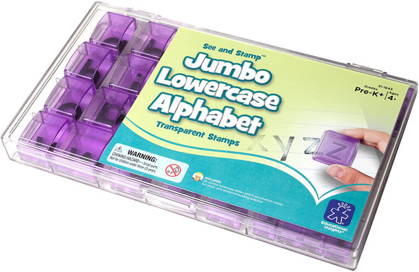 SEE & STAMP JUMBO ALPHABET TRANSPARENT STAMPS