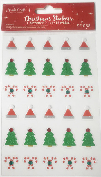 CHRISTMAS ELEMENT STICKER 30 PC