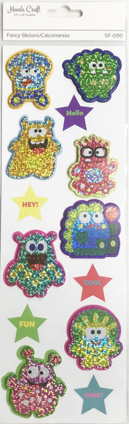HOLOGRAPHIC MONSTER 3D STICKER 13 PC