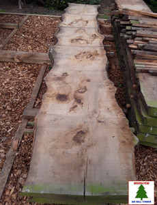 HARDWOOD TIMBER AIR DRIED WANEY EDGE / LIVE EDGE PIPPY ENGLISH OAK SLAB / BOARD HARDWOOD TIMBER AIR DRIED WANEY EDGE / LIVE EDGE PIPPY ENGLISH OAK SLAB / BOARD