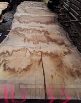 HARDWOOD AIR DRIED SAWN WANEY EDGE / LIVE EDGE TIMBER BURR / PIPPY ENGLISH OAK SLAB / TABLE TOP
