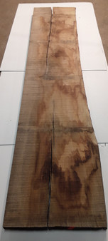 HARDWOOD TIMBER SAWN DRIED WANEY EDGE / LIVE EDGE ENGLISH OAK BOARD OFFCUT