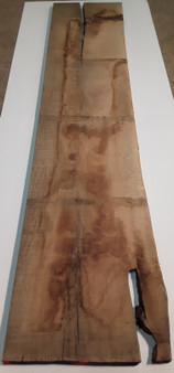 HARDWOOD TIMBER AIR DRIED SAWN WANEY EDGE / LIVE EDGE ENGLISH OAK PLANK / BOARD OFFCUT