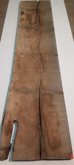 HARDWOOD TIMBER DRIED SAWN WANEY EDGE / LIVE EDGE ENGLISH OAK PLANK / BOARD OFFCUT