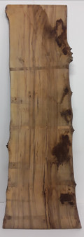 HARDWOOD CHARACTER WANEY EDGE / LIVE EDGE TIGER BROWN OAK BOARD / SLAB