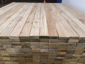 12x Hardwood Dry Planed English Oak Bench Slats ( Seconds )