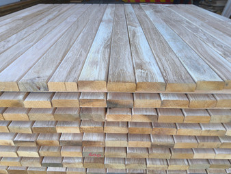 12x Hardwood Timber Dry Planed English Oak Garden Bench Slats/ Battens (Prime Grade)