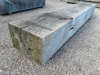 HARDWOOD AIR DRIED TIMBER CHARACTER OAK BEAM / BLOCK / SEAT