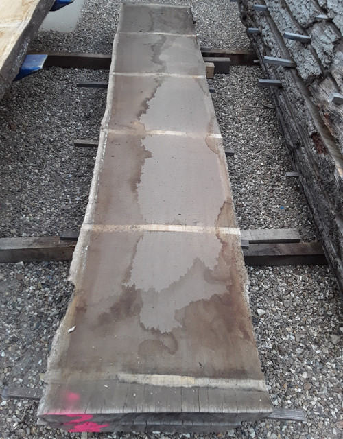 HARDWOOD SAWN ENGLISH OAK TIMBER WANEY EDGE / LIVE EDGE SLAB / TABLE TOP