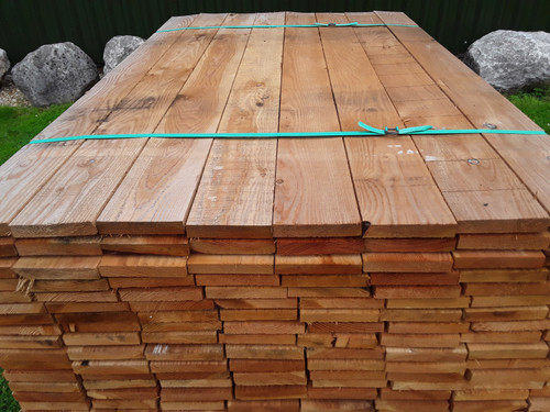 SOFTWOOD FRESH SAWN MIXED LARCH / DOUGLAS FIR CLADDING BOARDS / PLANKS