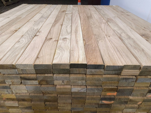 36x Hardwood Dry Planed English Oak Bench Slats ( Seconds )