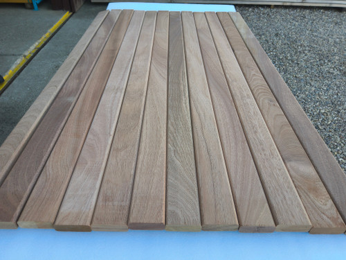 12x Hardwood Dry Planed African Sapele Bench Slats / Rails ( 4FT )