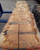 HARDWOOD AIR DRIED SAWN WANEY EDGE / LIVE EDGE PIPPY ENGLISH OAK SLAB / TABLE TOP