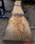HARDWOOD WANEY EDGE / LIVE EDGE AIR DRIED TIMBER BROWN ENGLISH PIPPY OAK SLAB / TABLE TOP