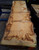 HARDWOOD AIR DRIED TIMBER SAWN WANEY EDGE / LIVE EDGE ENGLISH BURR OAK SLAB / TABLE TOP