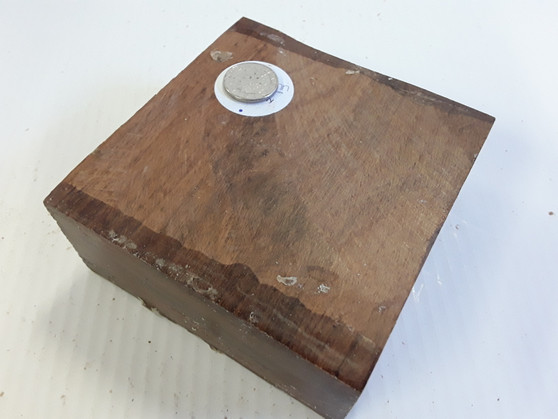 HARDWOOD KILN DRIED AFRICAN EXOTIC TIMBER BROWN IVORY WOODTURNING BLANK / SQUARE * RARE *