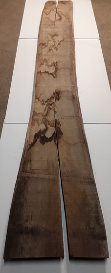 HARDWOOD TIMBER SAWN AIR DRIED WANEY EDGE / LIVE EDGE ENGLISH OAK BOARD / SLAB OFFCUT