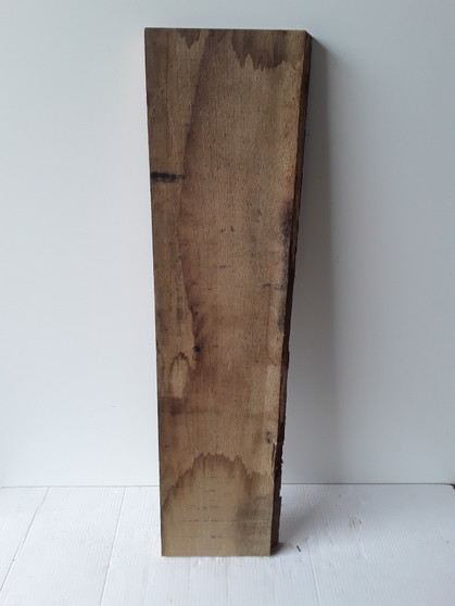 HARDWOOD SAWN SEASONED TIMBER WANEY EDGE / LIVE EDGE ENGLISH OAK BOARD / PLANK OFFCUT