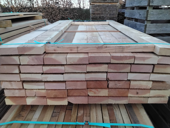 Softwood Fresh Sawn Mixed Larch / Douglas Fir Rails