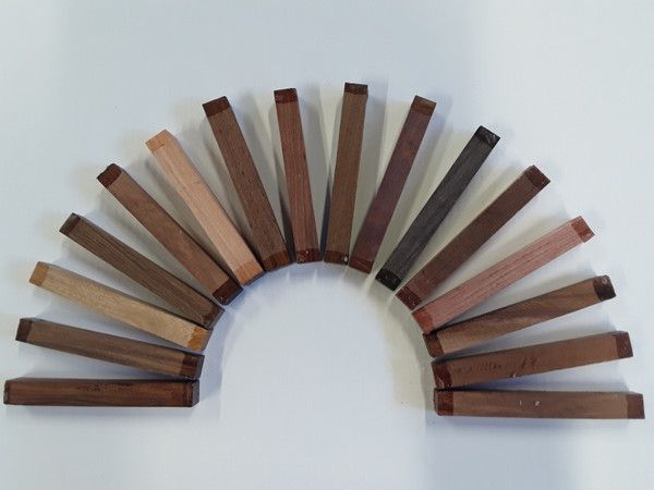HARDWOOD SELECTION EXOTIC / AFRICAN TIMBERS, LEADWOOD, BROWN IVORY, PANGA PANGA, XYLIA