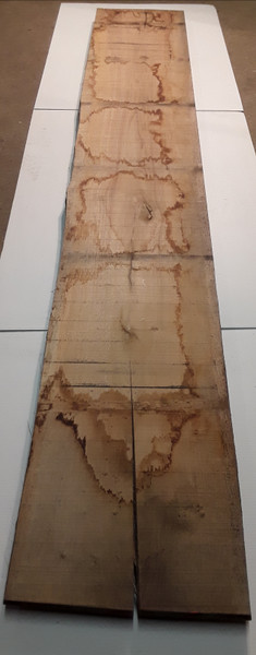 HARDWOOD SAWN TIMBER AIR DRIED WANEY EDGE / LIVE EDGE ENGLISH OAK BOARD / PLANK OFFCUT