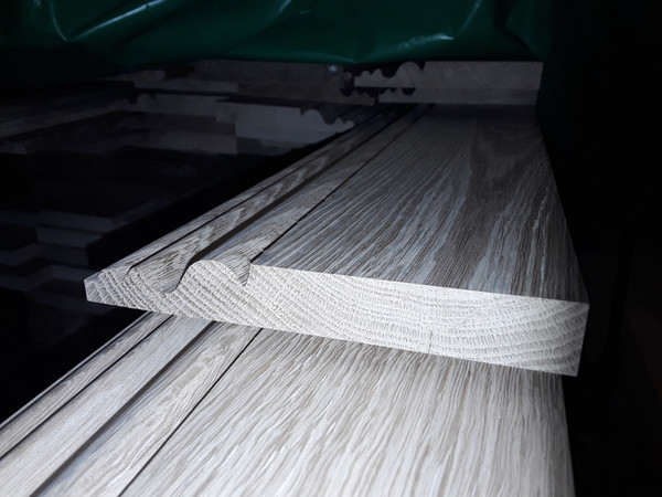 ( AWAITING NEW STOCK ) Hardwood Kiln Dried Planed English Oak Ogee Skirting Boards