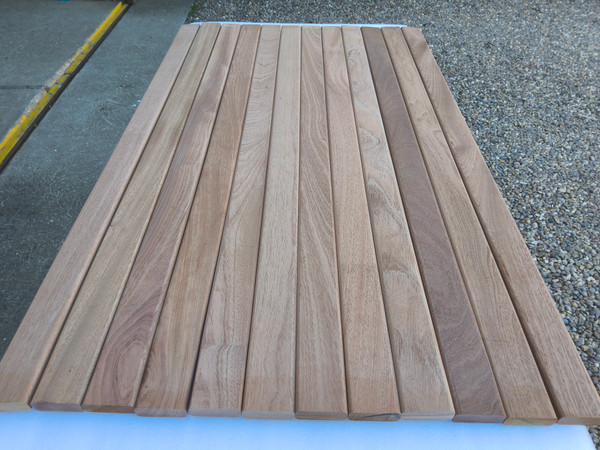 12x Hardwood Dry Planed African Sapele Bench Slats / Rails