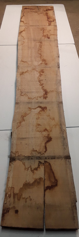 HARDWOOD SAWN DRIED WANEY EDGE / LIVE EDGE OAK BOARD / PLANK OFFCUT