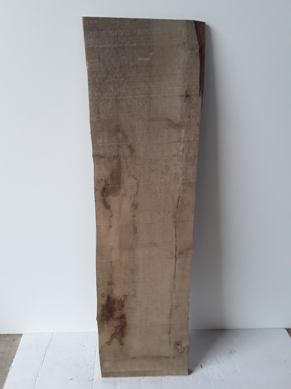 HARDWOOD SAWN WANEY EDGE / LIVE EDGE ENGLISH SEASONED ASH BOARD / PLANK OFFCUT