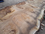 HARDWOOD DRIED TIMBER SAWN WANEY EDGE / LIVE EDGE PIPPY ENGLISH OAK SLAB / TABLE TOP