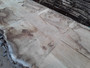 HARDWOOD TIMBER SAWN AIR DRIED WANEY EDGE / LIVE EDGE PIPPY ENGLISH OAK SLAB / TABLE TOP