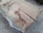 HARDWOOD AIR DRIED SAWN TIMBER WANEY EDGE / LIVE EDGE ENGLISH PIPPY OAK SLAB / TABLE TOP