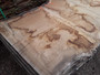HARDWOOD SAWN AIR DRIED WANEY EDGE / LIVE EDGE TIMBER BURR / PIPPY ENGLISH OAK SLAB / TABLE TOP