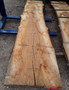 HARDWOOD SAWN WANEY EDGE / LIVE EDGE AIR DRIED BROWN ENGLISH PIPPY OAK SLAB / TABLE TOP