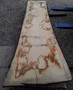 HARDWOOD SAWN ENGLISH OAK WANEY EDGE / LIVE EDGE SLAB / BOARD / TABLE TOP