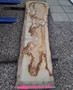 HARDWOOD SAWN AIR DRIED TIMBER ENGLISH OAK WANEY EDGE / LIVE EDGE SLAB / BOARD / TABLE TOP