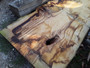 HARDWOOD SAWN DRIED WANEY EDGE / LIVE EDGE ENGLISH CHESTNUT SLAB / TABLE TOP