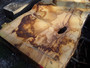 HARDWOOD TIMBER SAWN DRIED WANEY EDGE / LIVE EDGE ENGLISH CHESTNUT SLAB / TABLE TOP