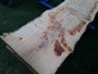 HARDWOOD DRIED WANEY EDGE / LIVE EDGE SAWN ENGLISH PIPPY BROWN OAK SLAB / TABLE TOP